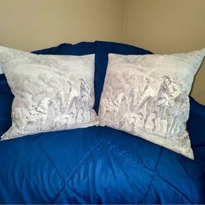 Macodesign American Southwest Lodge Luxe Throw Pillows Duck Feather Set of 2